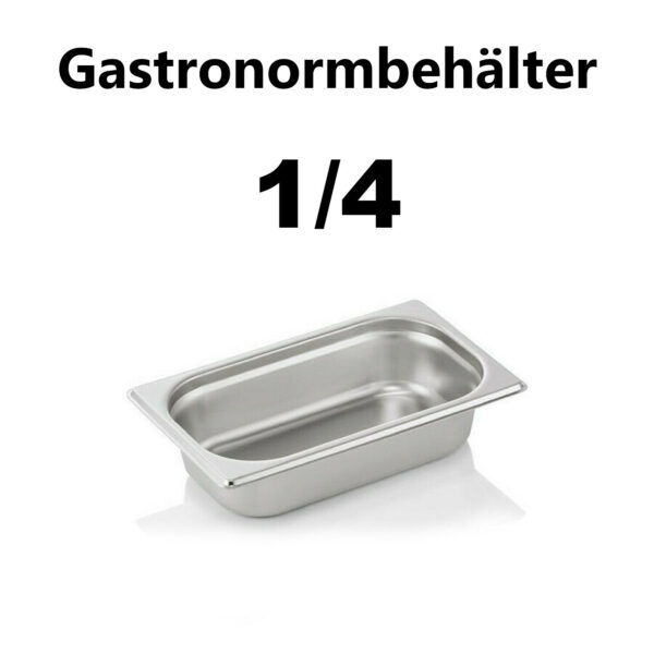 Edelstahl Gastronormbehälter GN 1/4